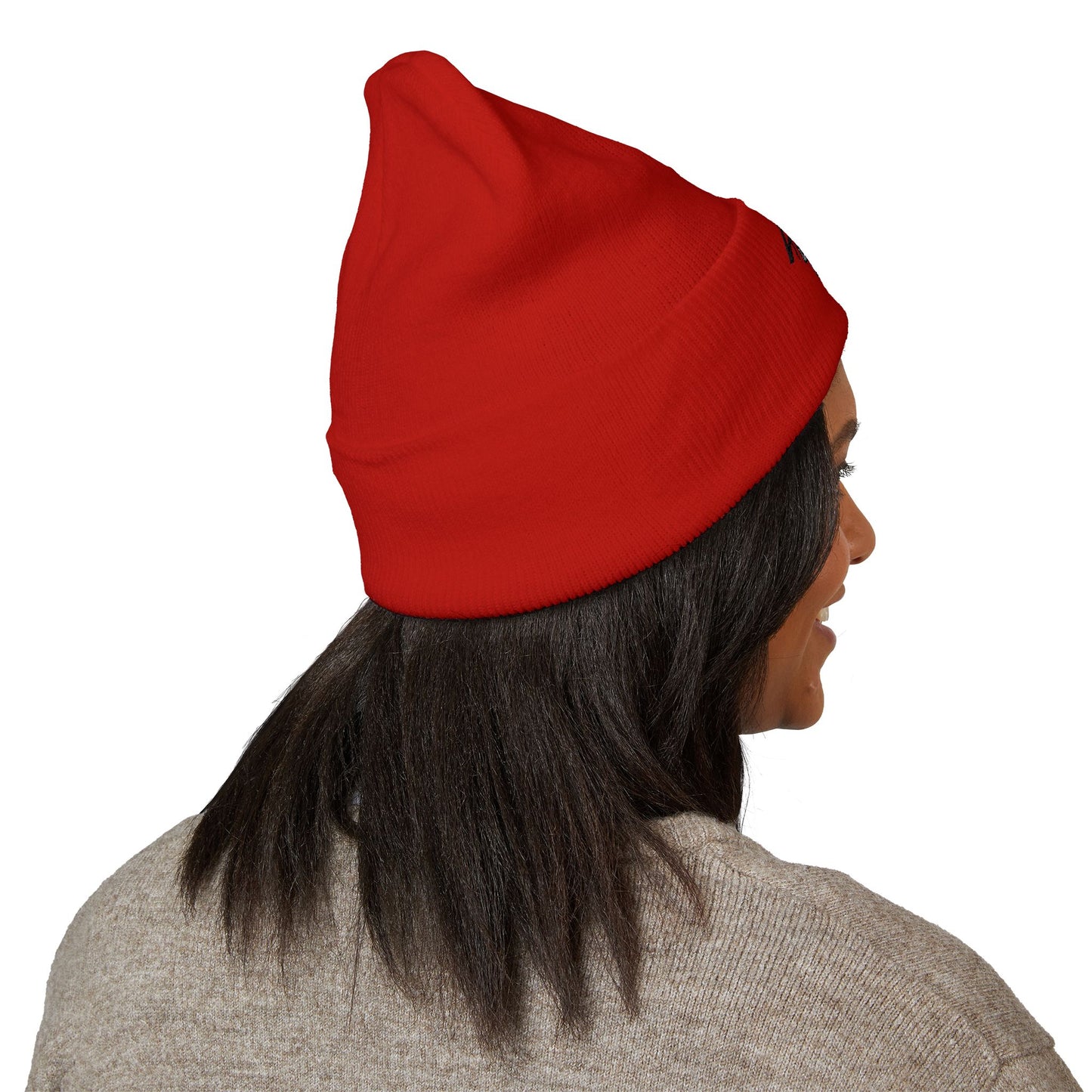 4GO Cuffed Beanie with Embroidery - Cozy, Stylish Winter Hat, Perfect for Gifting, Streetwear, Casual Outfits, Cold Weather Wear