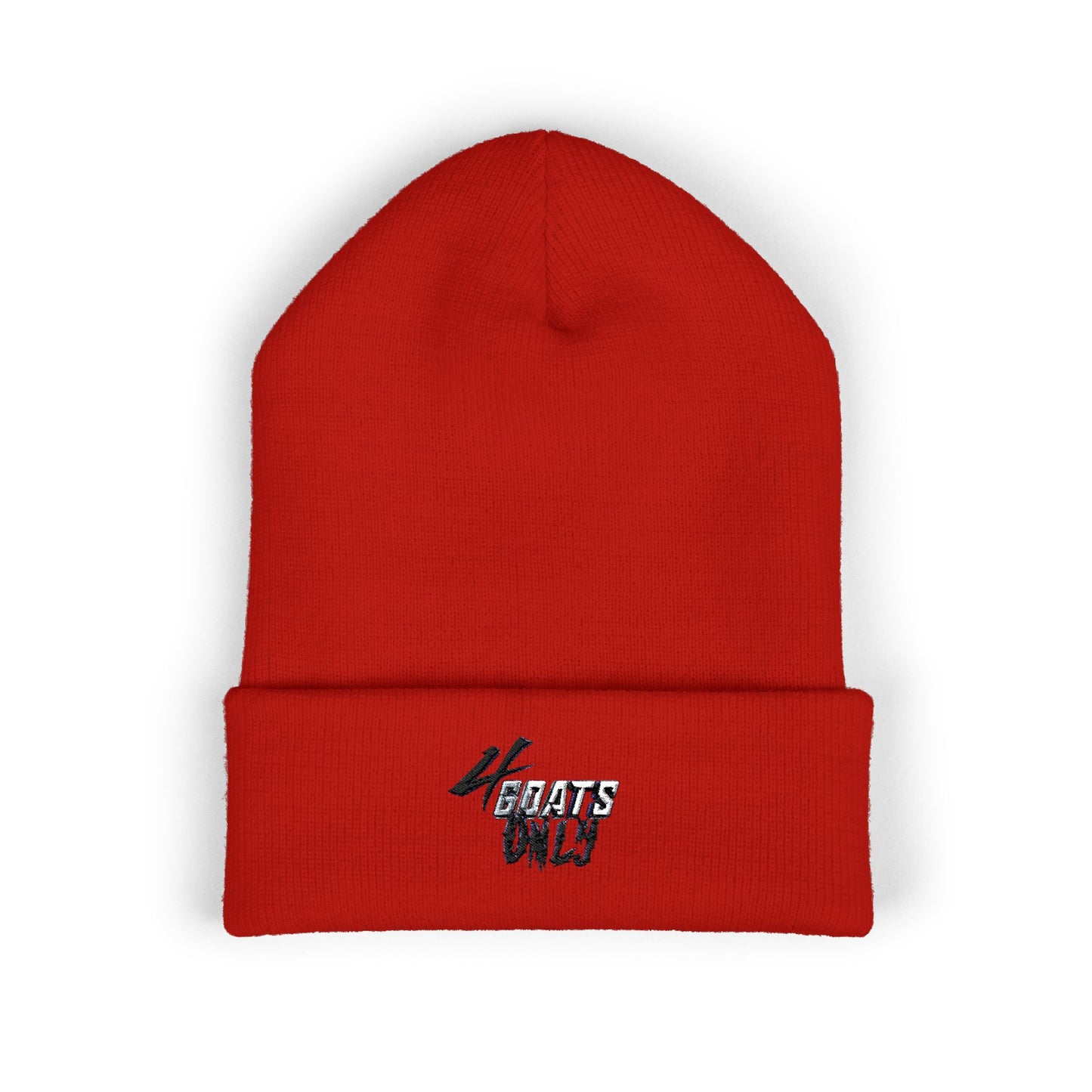 4GO Cuffed Beanie with Embroidery - Cozy, Stylish Winter Hat, Perfect for Gifting, Streetwear, Casual Outfits, Cold Weather Wear
