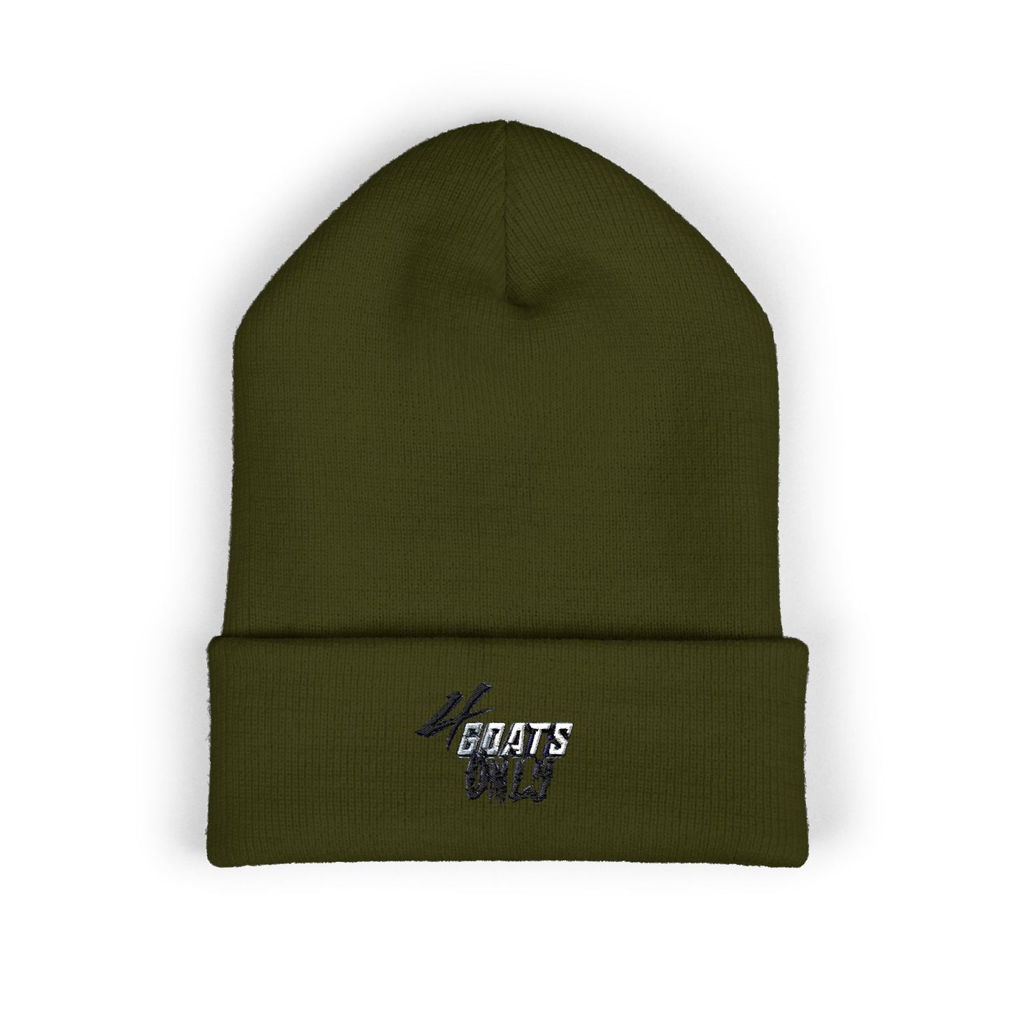 4GO Cuffed Beanie with Embroidery - Cozy, Stylish Winter Hat, Perfect for Gifting, Streetwear, Casual Outfits, Cold Weather Wear