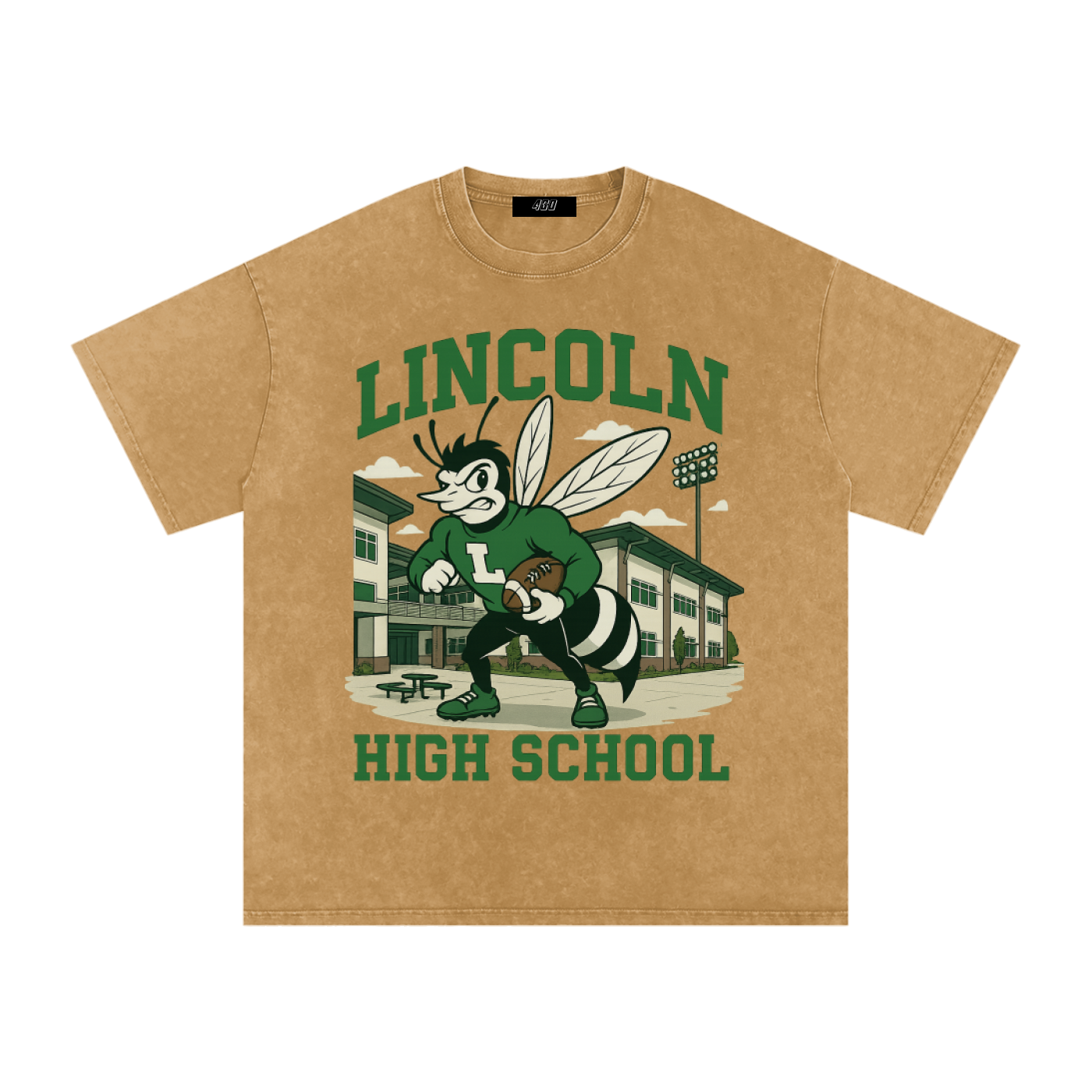 Snow Washed Oversized Cotton T-Shirt