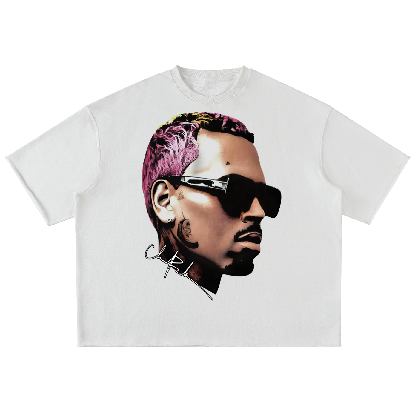 Washed Rolled Hem Half Sleeve T-Shirt