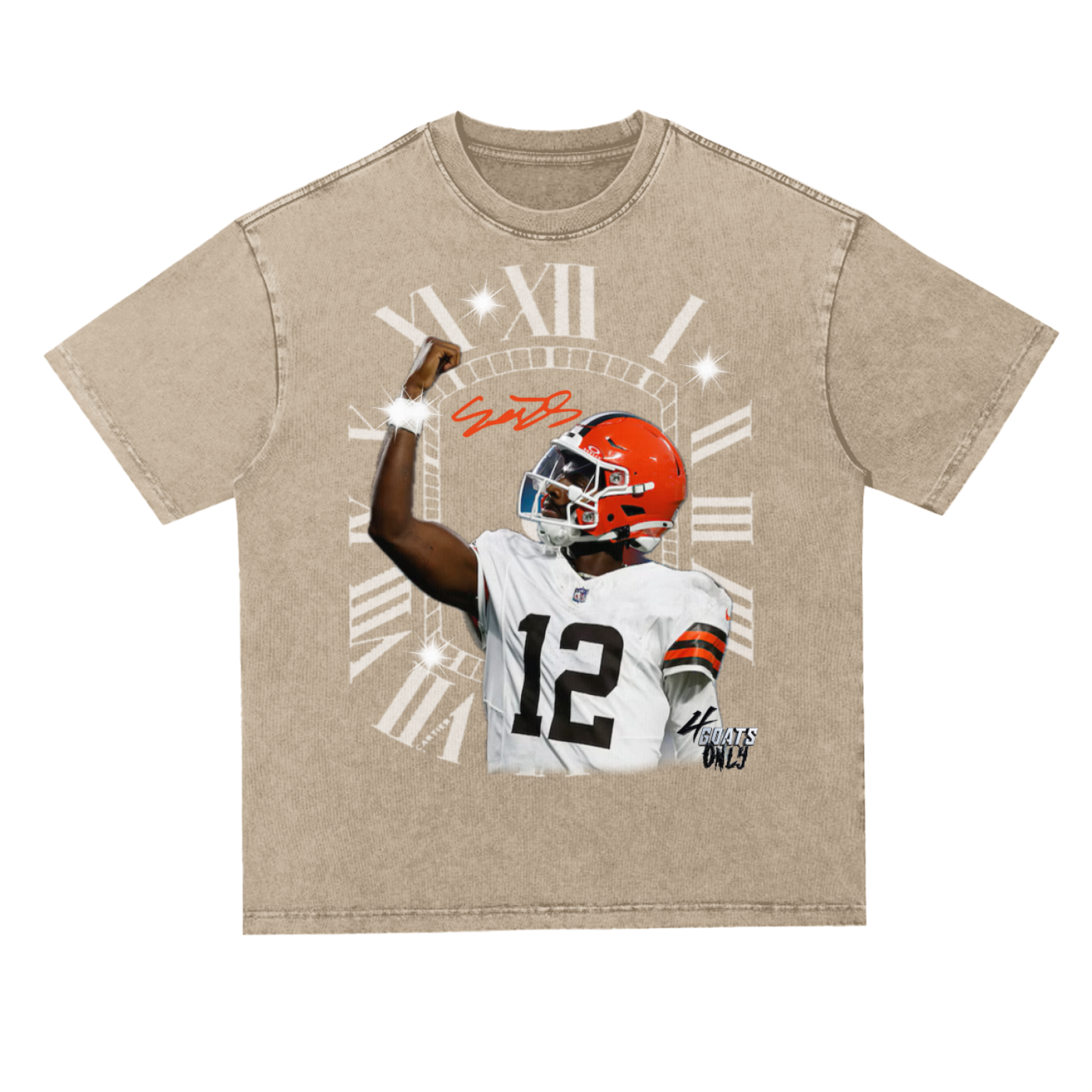 Shadeur Perfect Timing Snow Washed Oversize T-Shirt
